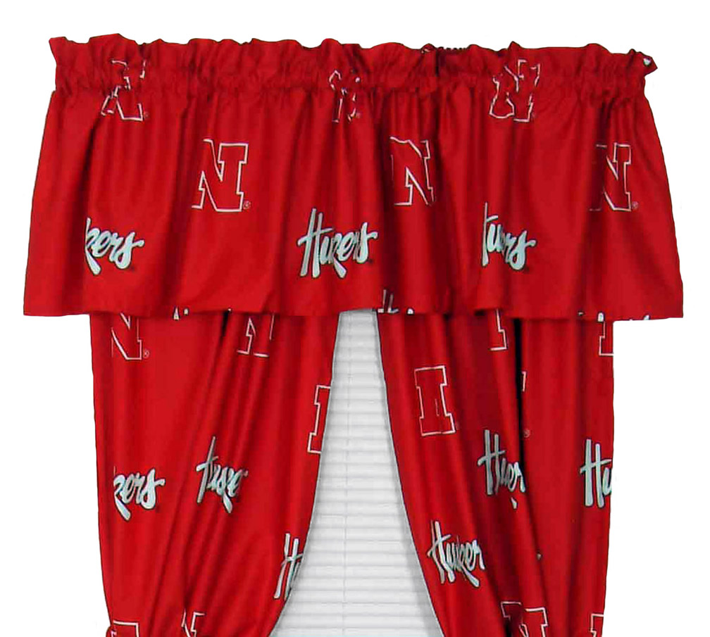 Cornhuskers Curtain Nebraska Cornhuskers Curtain