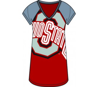 Ohio State Buckeyes Ladies Next Generation Jersey Nightgown