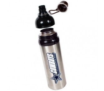 Dallas Cowboys 24 oz. Stainless Steel Water Bottle (with a Black Lid ...