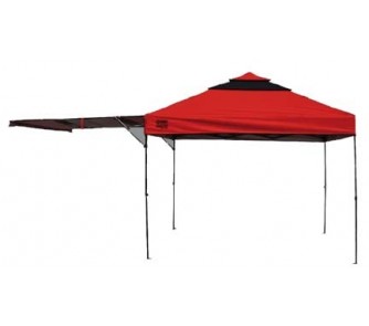Quik Shade Summit S170 Instant Canopy Tent with Awning Midnight Blue Gray OnlineSports
