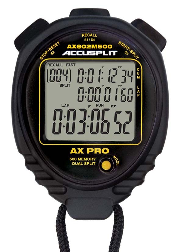 Accusplit AE100+ Memory Series AX602M500 Advanced Stopwatch ...