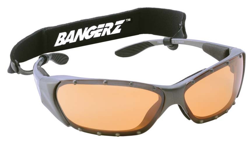 Bangerz Women's Lacrosse Sports Eyeguard (Silver Metallic Frame