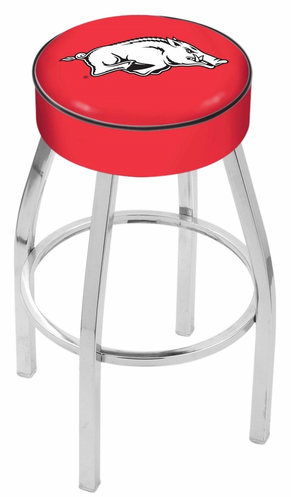 Arkansas Razorbacks (L8C1) 30" Tall Logo Bar Stool by Holland Bar Stool