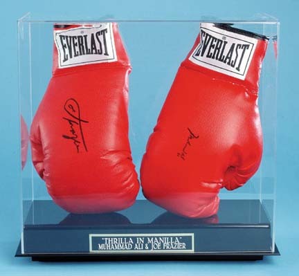 Double Boxing Glove Display Case - Stand Up - OnlineSports.com