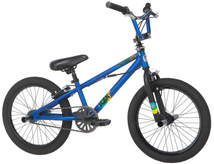 18" Boy's Scan Junior BMX Bicycle / Bike from Mongoose (Matte Blue