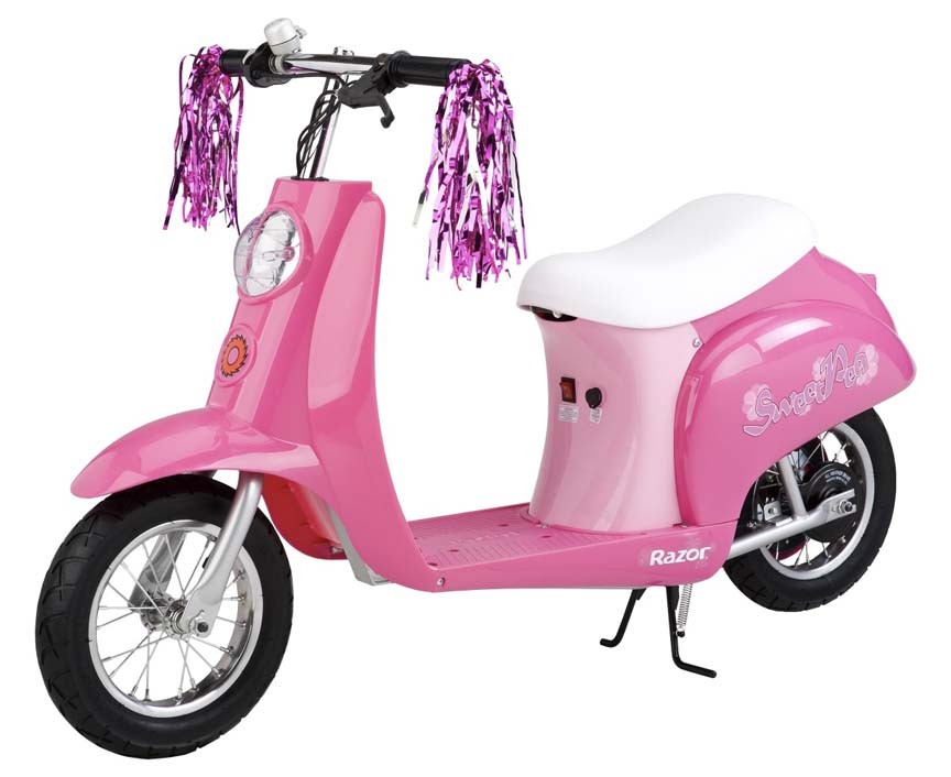 Razor® Pocket Mod "Sweet Pea" Vintage Moped Style Electric Scooter