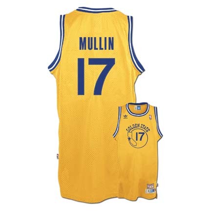 Chris Mullin Golden State Warriors 17 Retro Swingman Adidas NBA Basketball Jersey Gold OnlineSports