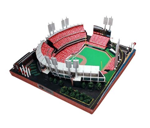 stadium baseball replica ballpark american mlb platinum edition cincinnati reds limited series onlinesports zoom