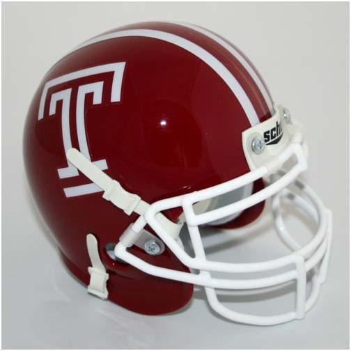 Temple Owls NCAA Riddell SPEED Mini Helmet
