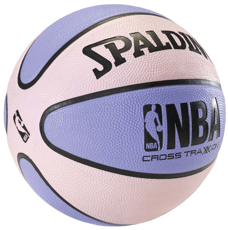 Spalding 28.5" NBA Cross Traxxion Basketball (Pink / Purple