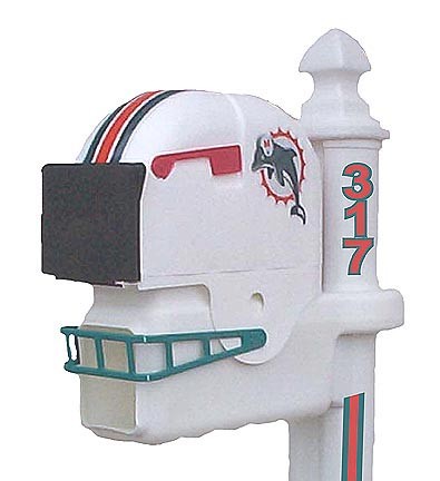 miami dolphins mailbox