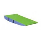 60" x 120" x 24" (152 x 305 x 61cm) Lime / Royal Firm Foam Folding Motor Development Wedge from American Athletic