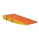 60" x 84" x 18" (152 x 213 x 46cm) Orange / Yellow Standard Foam Non-Folding Motor Development Wedge from American Athletic