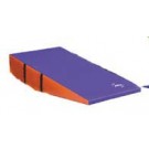 24" x 48" x 14" (61 x 122 x 36cm) Orange / Purple Standard Foam Non-Folding Motor Development Wedge from American Athletic