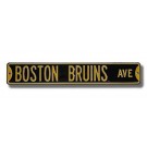 Steel Street Sign:  "BOSTON BRUINS AVE"
