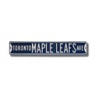 Steel Street Sign: "TORONTO MAPLE LEAFS AVE"