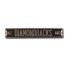 Steel Street Sign: "AZ DIAMONDBACKS AVE"