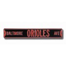 Steel Street Sign:  "BALTIMORE ORIOLES AVE"