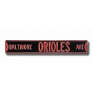 Steel Street Sign:  "BALTIMORE ORIOLES AVE"
