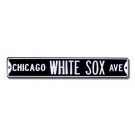 Steel Street Sign:  "CHICAGO WHITE SOX AVE"