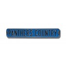 Steel Street Sign: "PANTHERS COUNTRY"