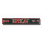 Steel Street Sign: "MIAMI HURRICANE ALLEY"