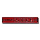 Steel Street Sign: "ARKANSAS RAZORBACKS DR"