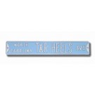 Steel Street Sign: "NORTH CAROLINA TAR HEELS AVE"