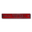 Steel Street Sign: "NEBRASKA FOOTBALL DR"