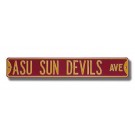 Steel Street Sign:  "ASU SUN DEVILS AVE"