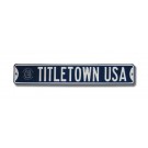 Steel Street Sign:  "TITLETOWN USA" with UConn Logo