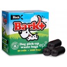 Bark+™ BLACK Biodegradable Pet Waste / Poop Pickup Bags (50 Rolls)