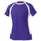 Women's Color Blocked Wicking Tee Shirt from Charles River Apparel