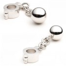 Ball and Chain Cuff Links - 1 Pair