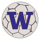 27" Round Washington Huskies Soccer Mat