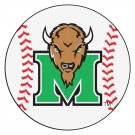 27" Round Marshall Thundering Herd Baseball Mat