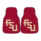 Florida State Seminoles "FS" 17" x 27" Carpet Auto Floor Mat (Set of 2 Car Mats)