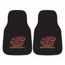 Central Michigan Eagles 17" x 27" Carpet Auto Floor Mat (Set of 2 Car Mats)