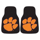 Clemson Tigers 17" x 27" Carpet Auto Floor Mat (Set of 2 Car Mats)