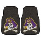 East Carolina Pirates 17" x 27" Carpet Auto Floor Mat (Set of 2 Car Mats)