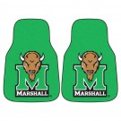 Marshall Thundering Herd 17" x 27" Carpet Auto Floor Mat (Set of 2 Car Mats)