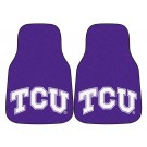 Texas Christian Horned Frogs 17" x 27" Carpet Auto Floor Mat (Set of 2 Car Mats)