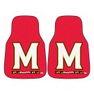 Maryland Terrapins 17" x 27" Carpet Auto Floor Mat (Set of 2 Car Mats)