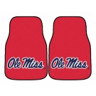 Mississippi (Ole Miss) Rebels 17" x 27" Carpet Auto Floor Mat (Set of 2 Car Mats)