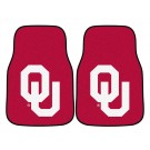 Oklahoma Sooners 17" x 27" Carpet Auto Floor Mat (Set of 2 Car Mats)