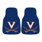 Virginia Cavaliers 17" x 27" Carpet Auto Floor Mat (Set of 2 Car Mats)