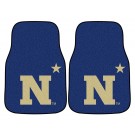 Navy Midshipmen 17" x 27" Carpet Auto Floor Mat (Set of 2 Car Mats)