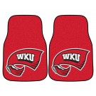 Western Kentucky Hilltoppers 17" x 27" Carpet Auto Floor Mat (Set of 2 Car Mats)