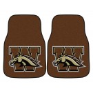 Western Michigan Broncos 17" x 27" Carpet Auto Floor Mat (Set of 2 Car Mats)