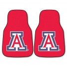 Arizona Wildcats 17" x 27" Carpet Auto Floor Mat (Set of 2 Car Mats)